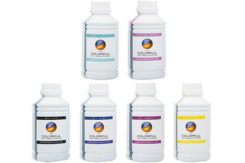 6 Color - Pro Dye Ink - Epson compatible - 500ml Bottles